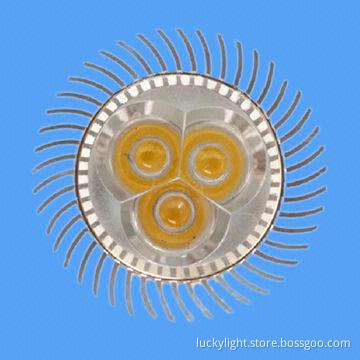 6W High-power GU10 LED Bulb with High-lumen with 50 x 50mm Size
